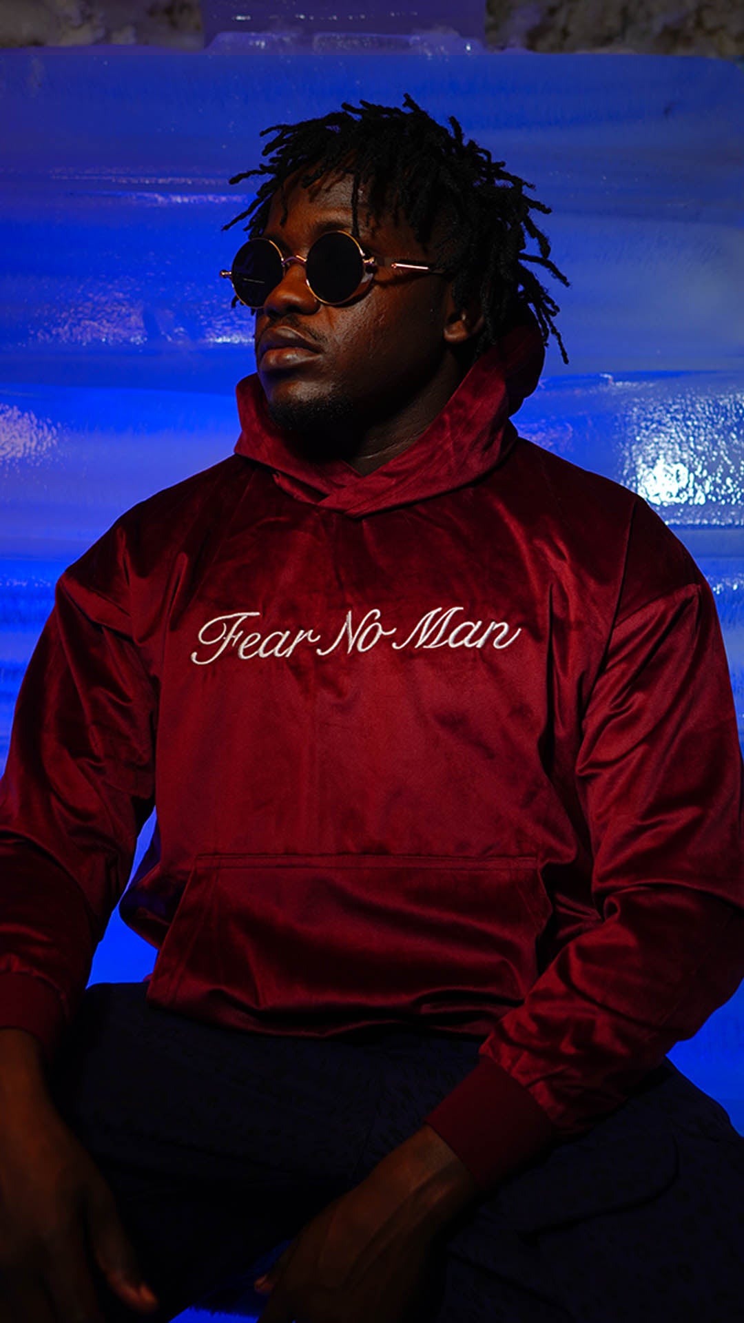 Red Wine Velvet Hoodie