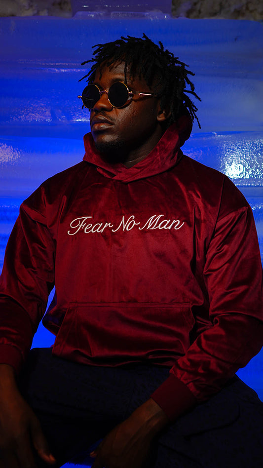 Red Wine Velvet Hoodie