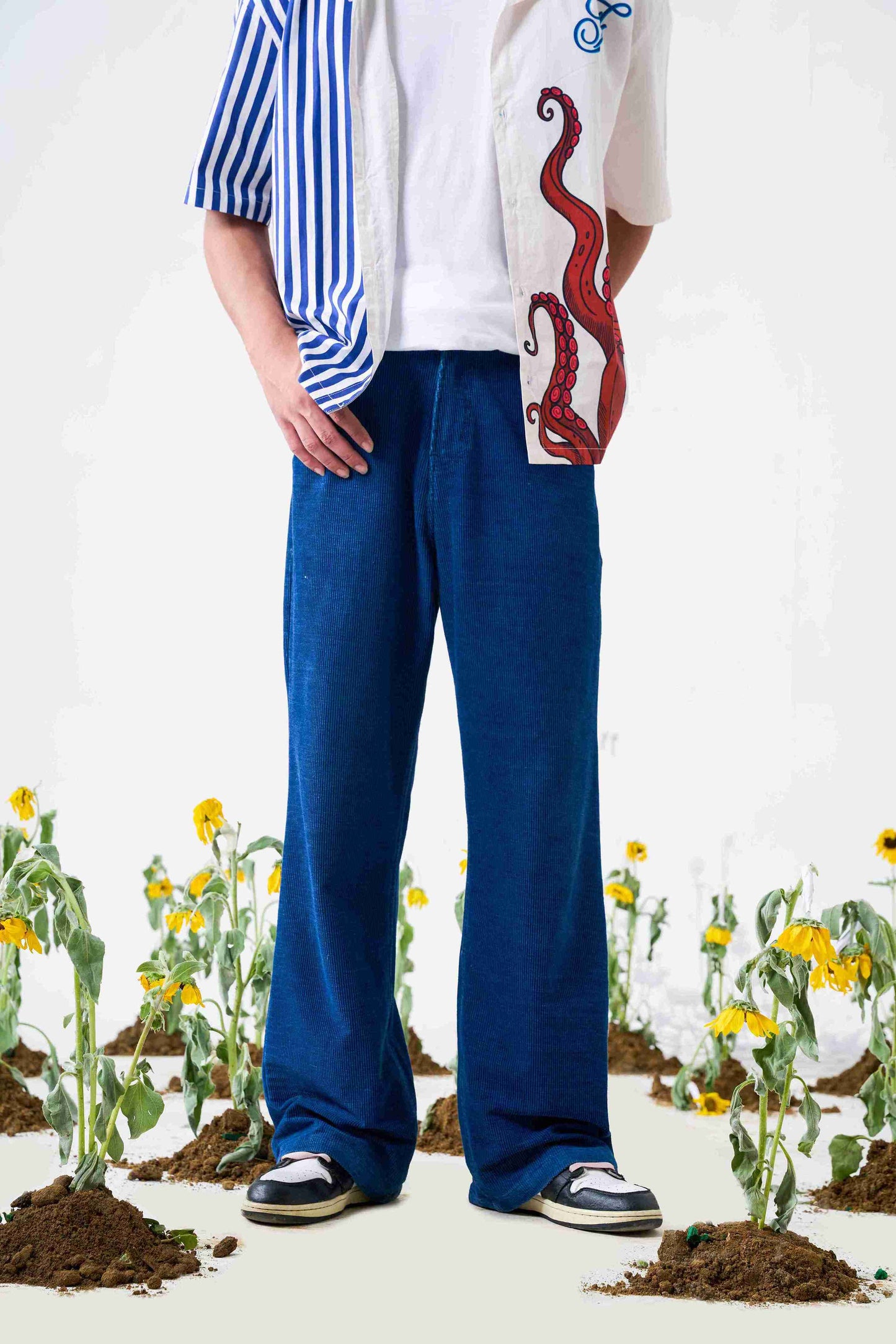 Indigo Corduroy Pants