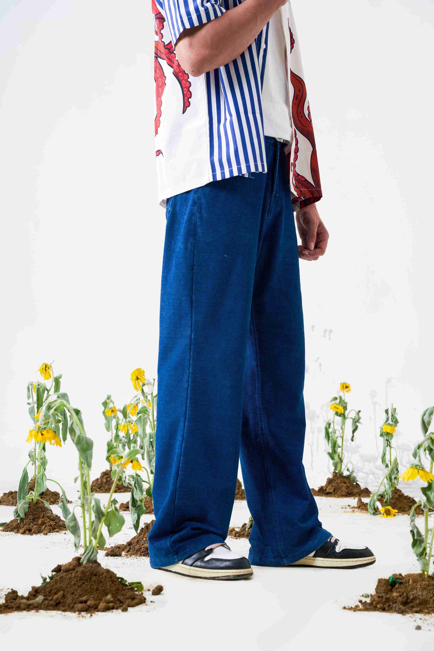 Indigo Corduroy Pants