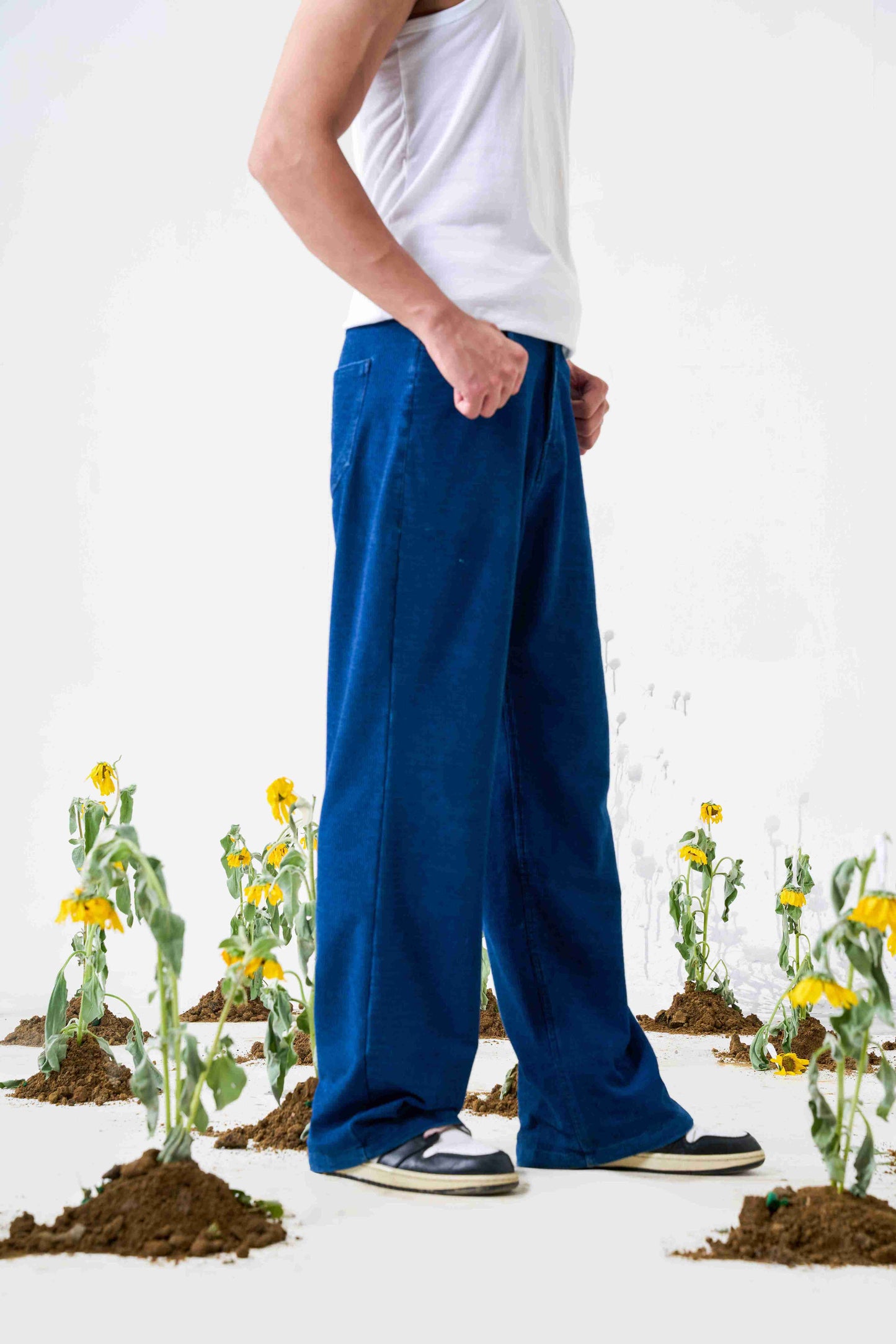 Indigo Corduroy Pants
