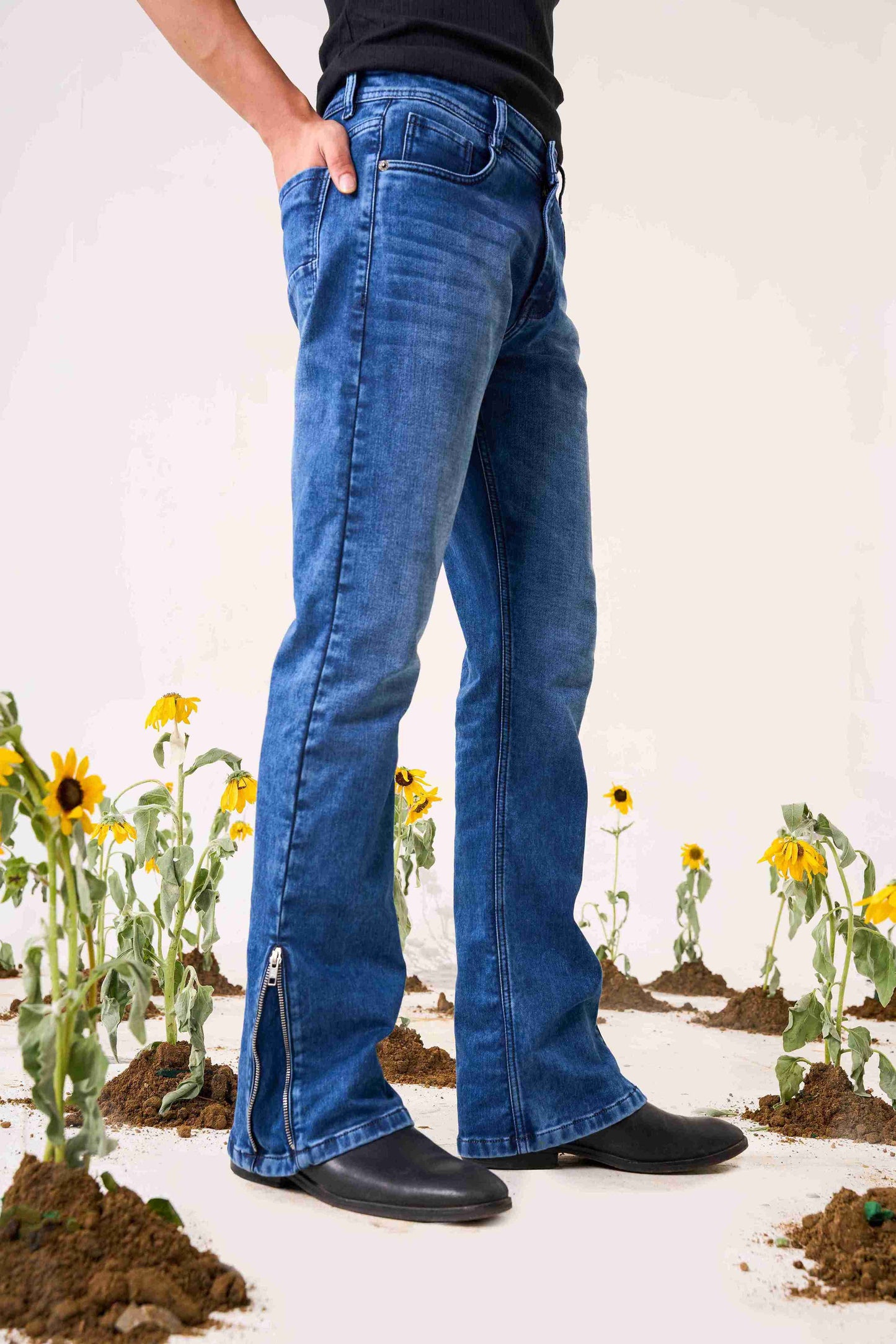 Cloud Wash Indigo Bootcut Denim