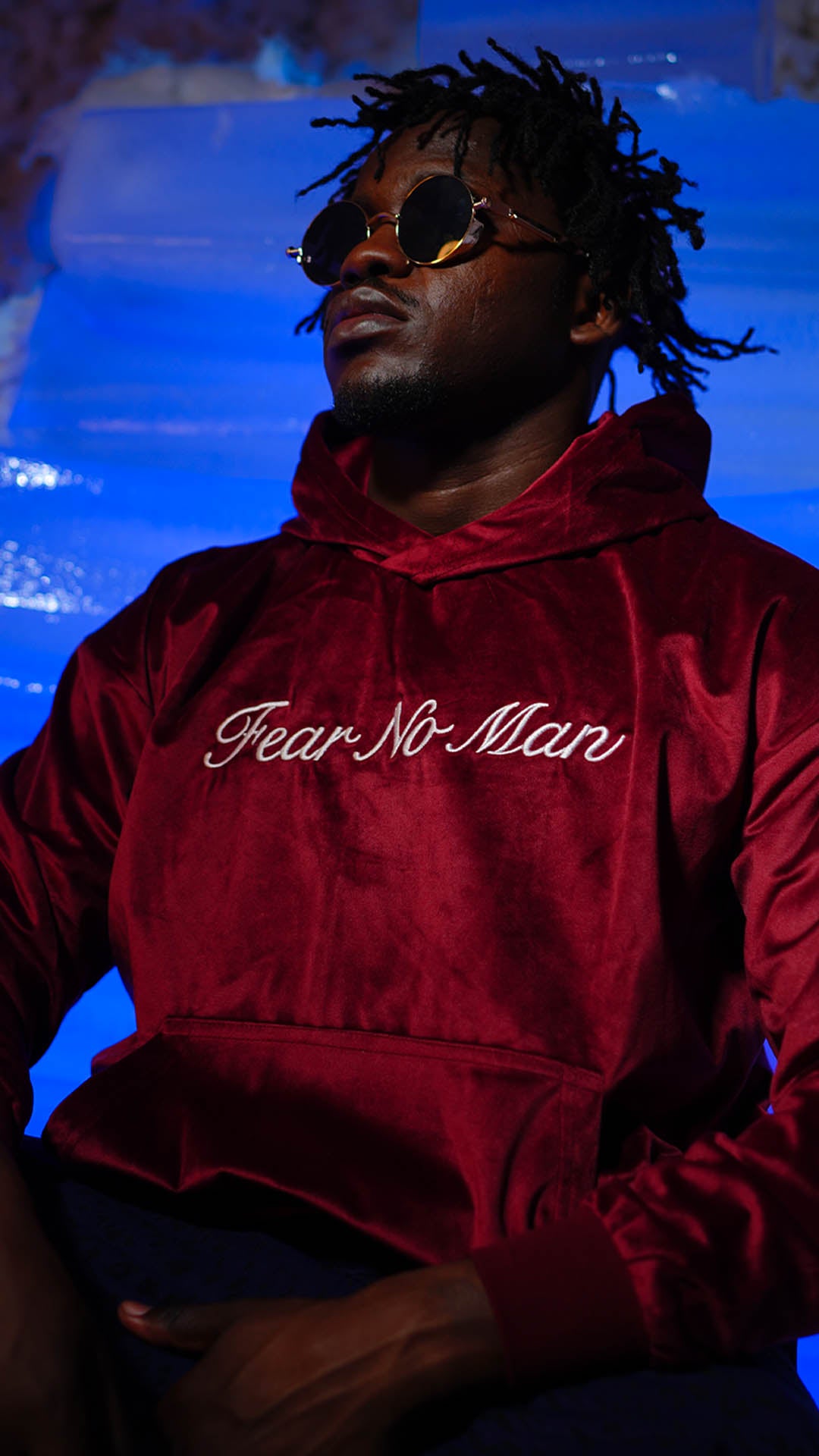 Red Wine Velvet Hoodie