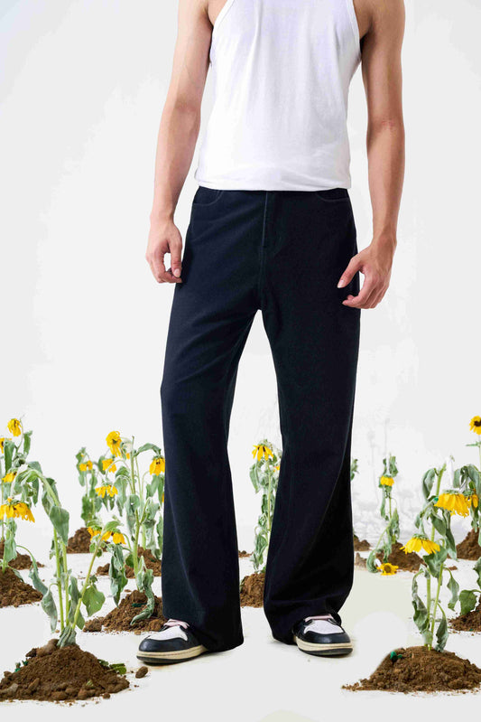 Coal Black Corduroy Pants