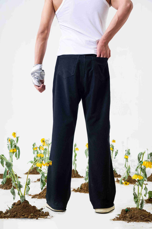 Coal Black Corduroy Pants