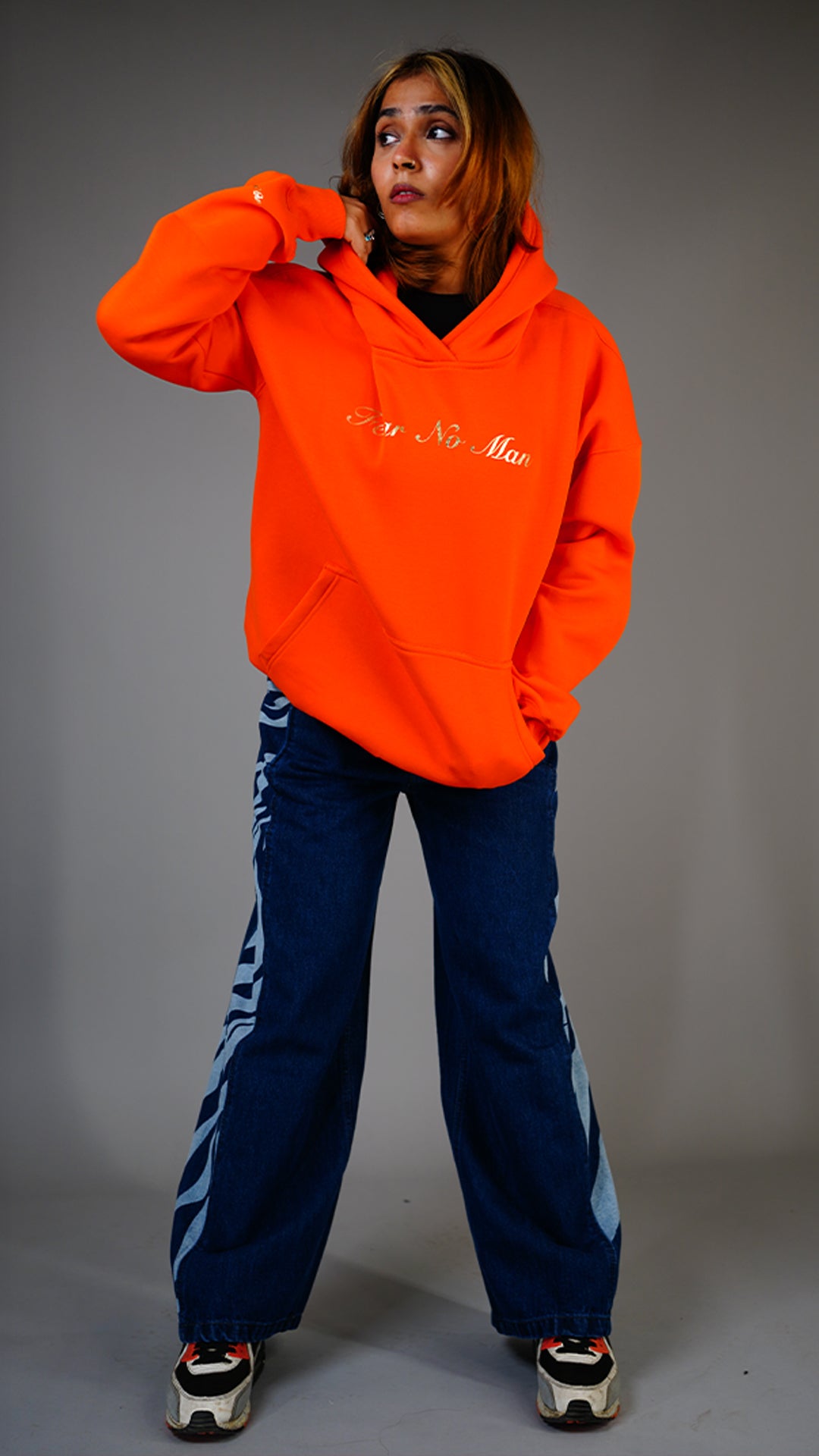 Basic orange Hoodie