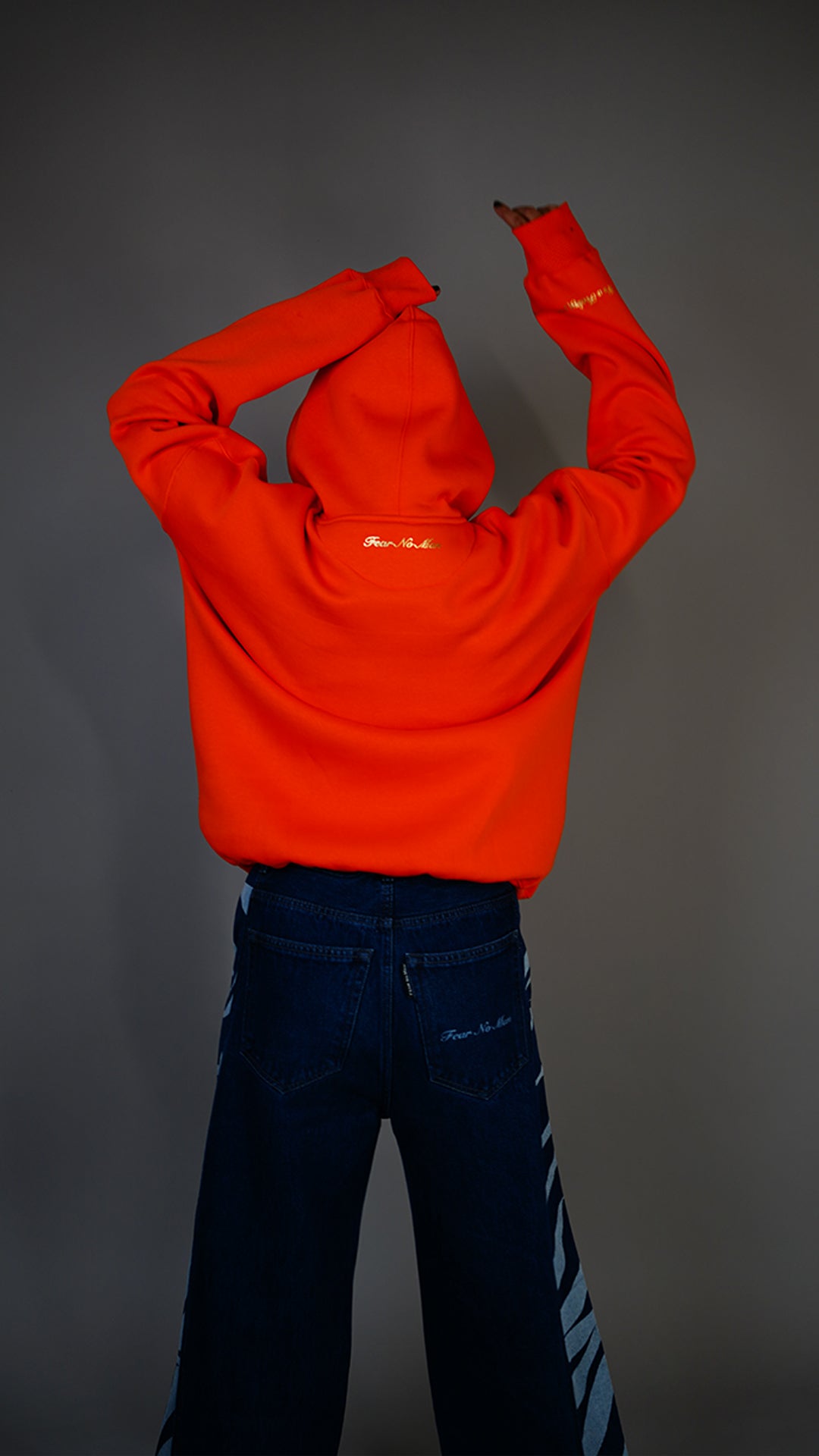Basic orange Hoodie