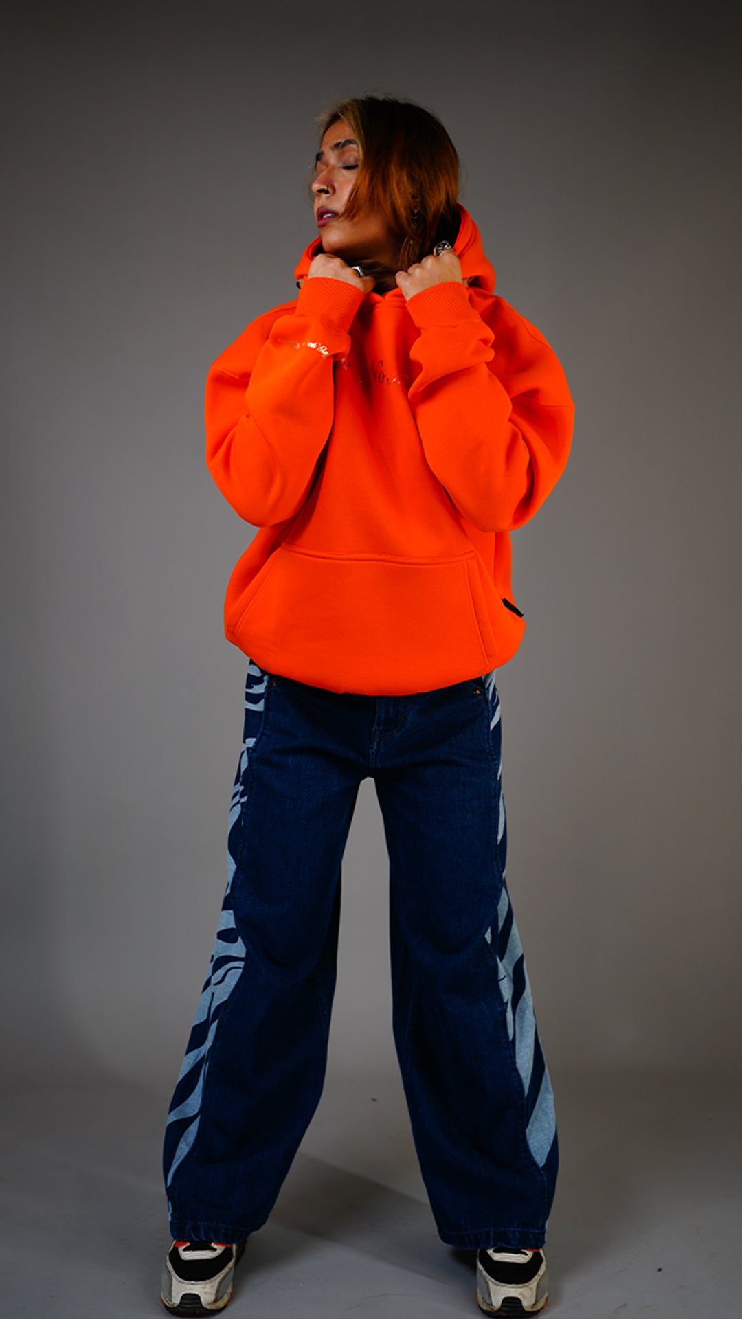 Basic orange Hoodie