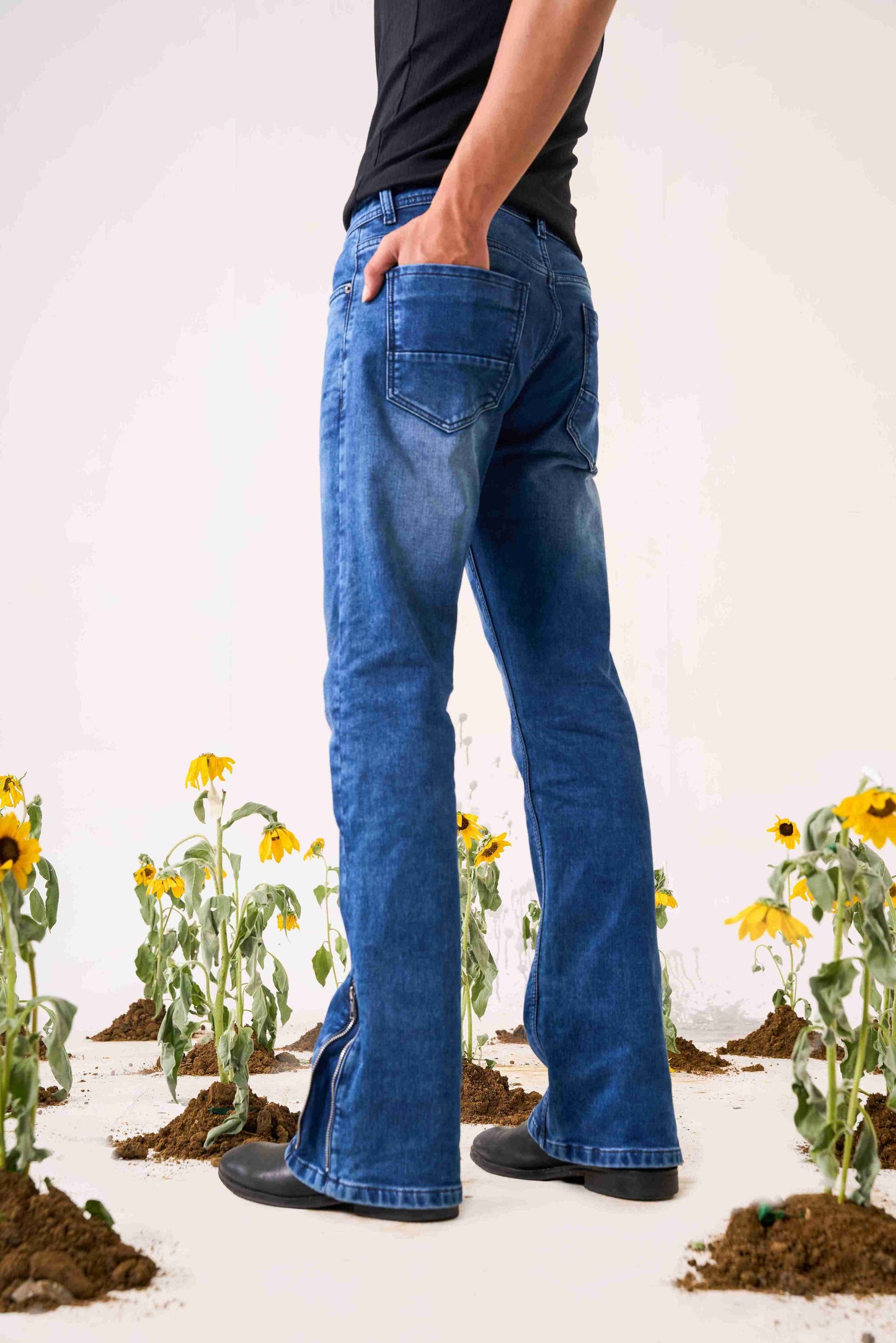 Cloud Wash Indigo Bootcut Denim