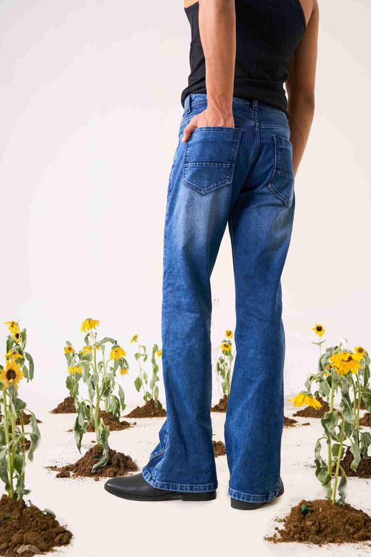 Cloud Wash Indigo Bootcut Denim