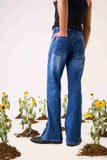 Cloud Wash Indigo Bootcut Denim