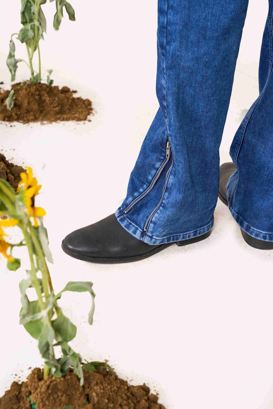 Cloud Wash Indigo Bootcut Denim