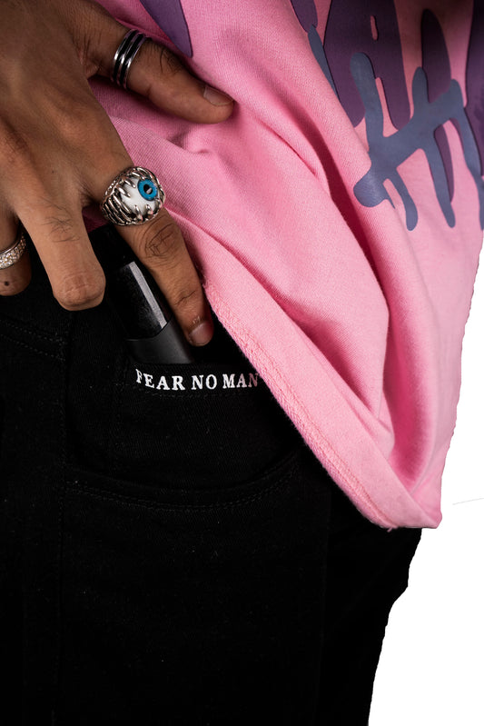 Black and White Devil Bootcut denims