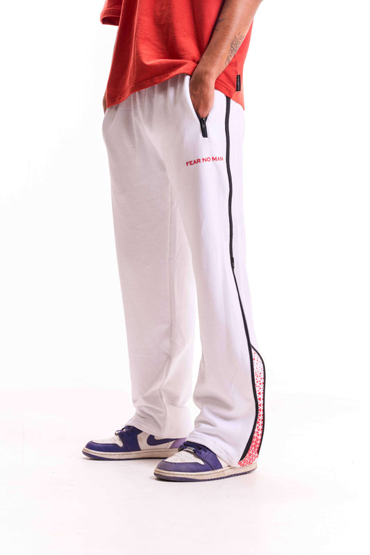 White Horizon Track Pants