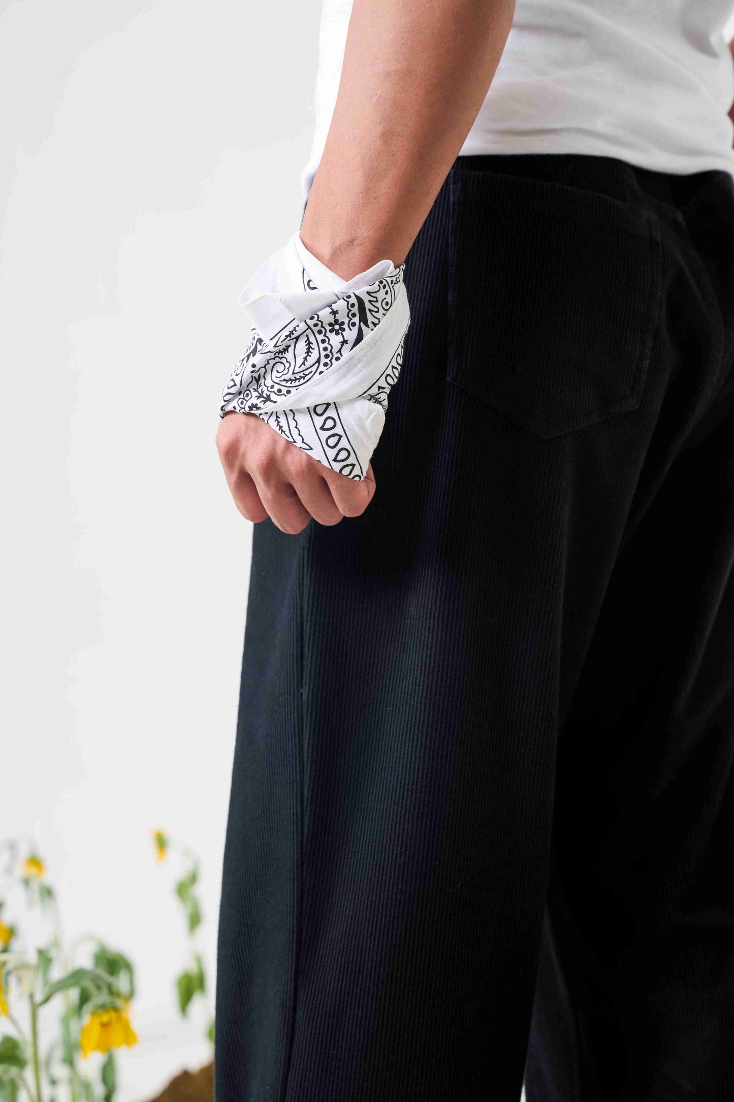 Coal Black Corduroy Pants