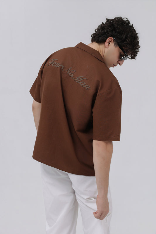 BROWN ESSENTIAL SHIRT