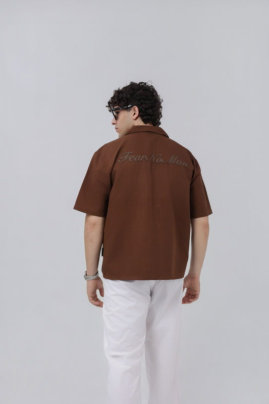 BROWN ESSENTIAL SHIRT