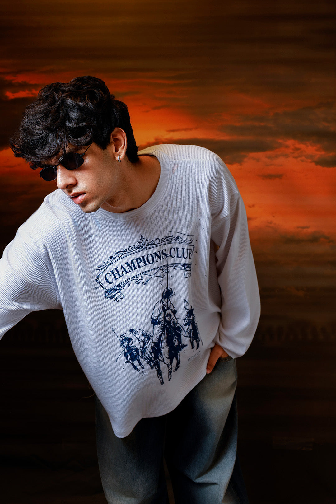 Champions Club waffle tee