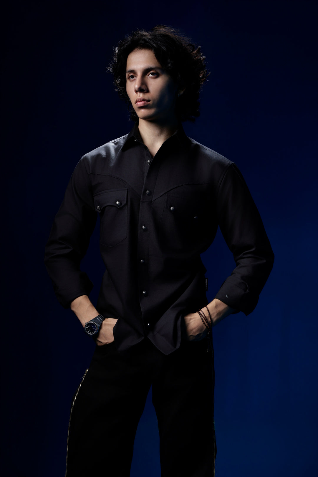 Alpha - Black Regular-fit Shirt