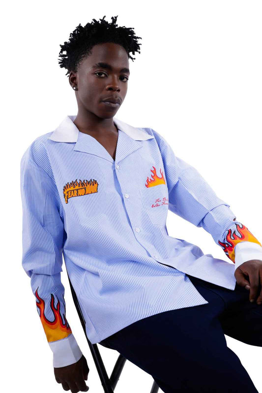 Tapasya Flame Stripe Shirt