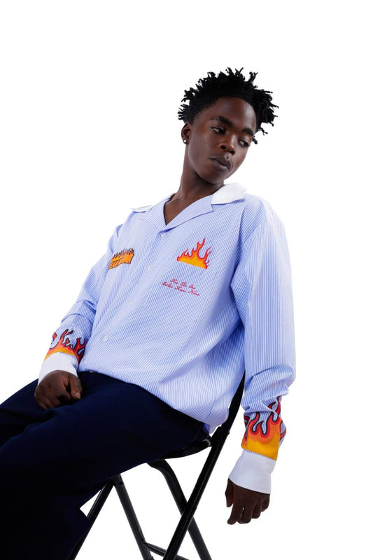 Tapasya Flame Stripe Shirt