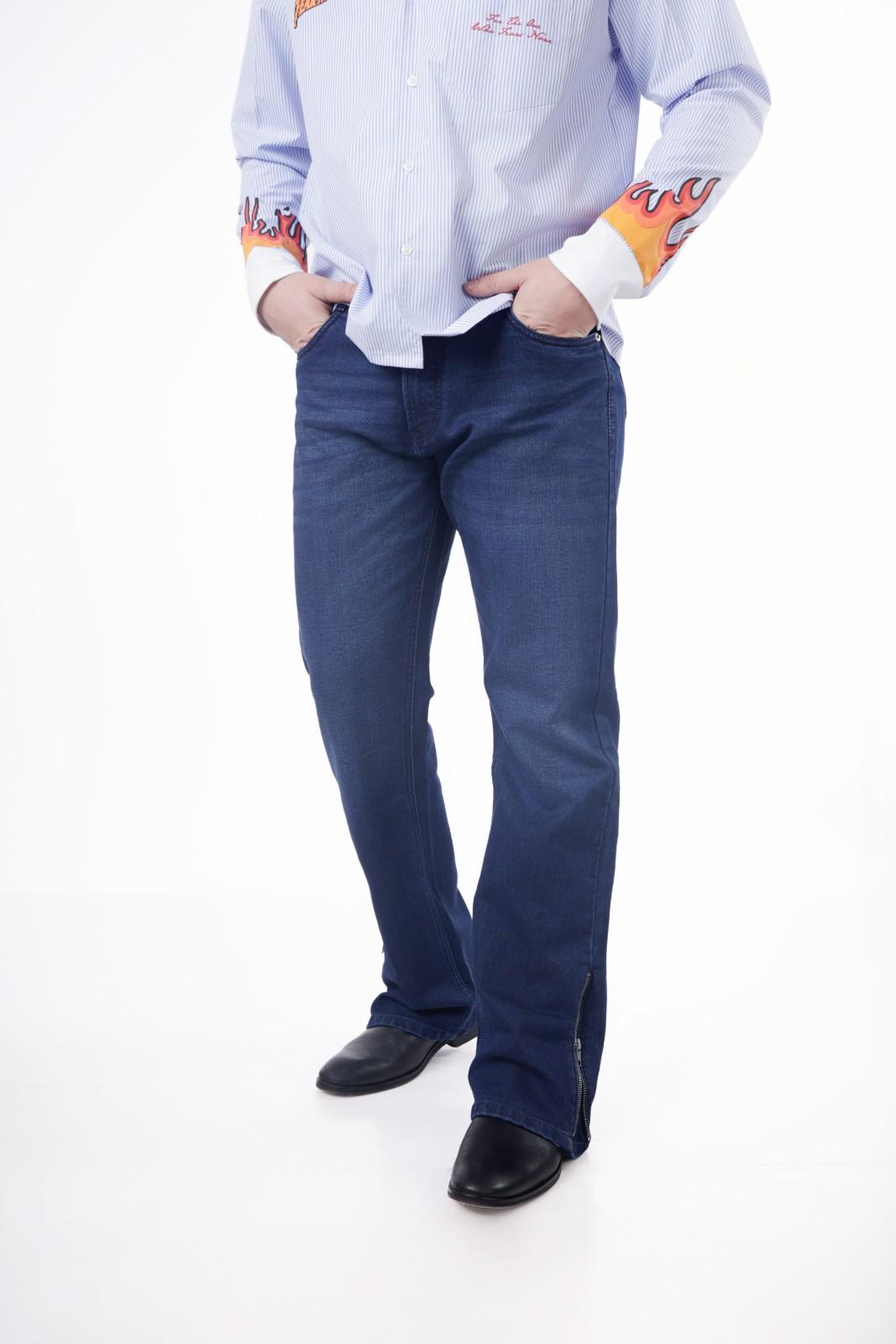 Navy Blue Bootcut Denim