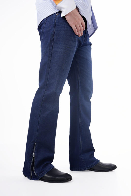 Navy Blue Bootcut Denim