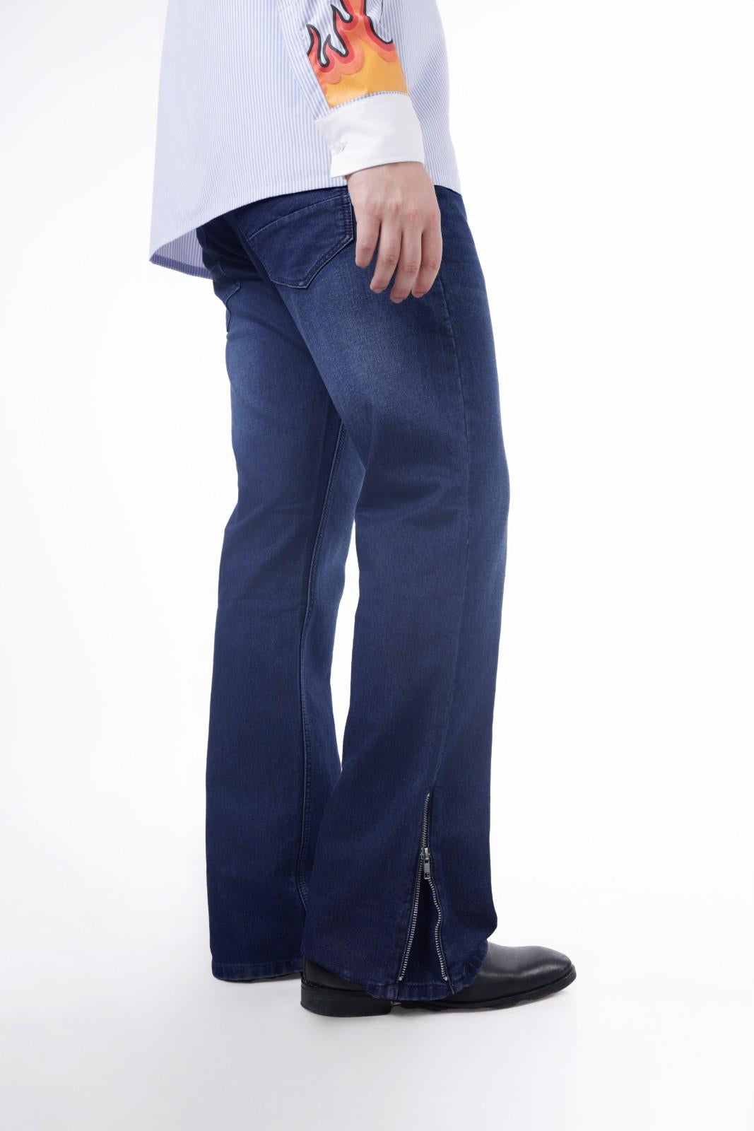 Navy Blue Bootcut Denim