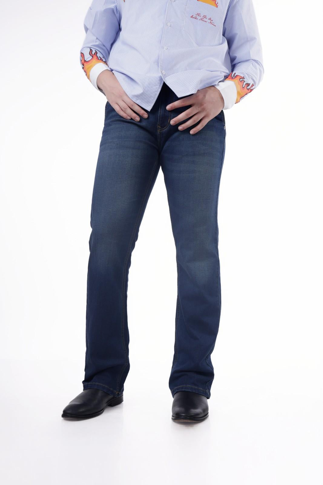 Daddy Bootcut Denims - light wash