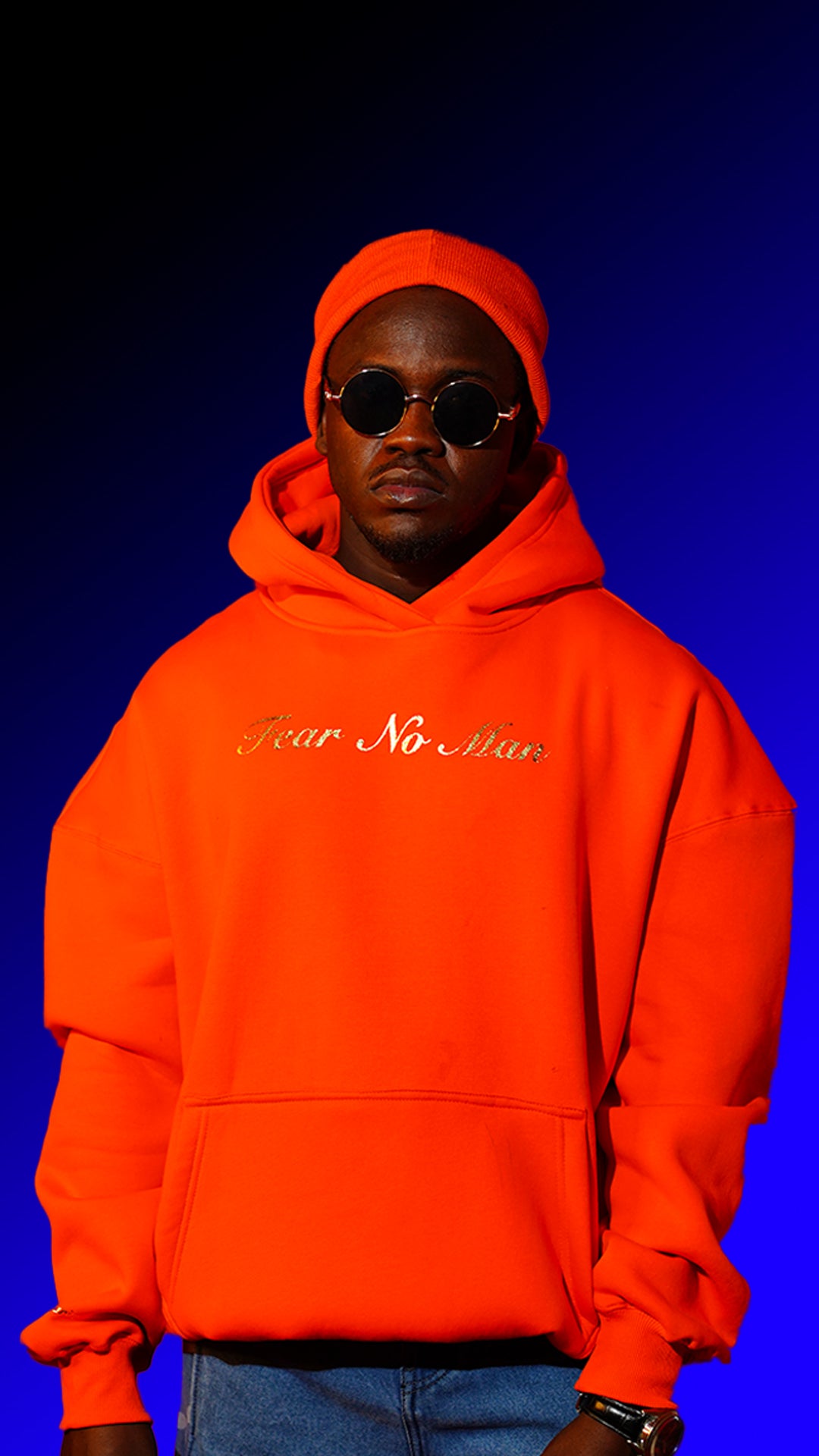Basic orange Hoodie