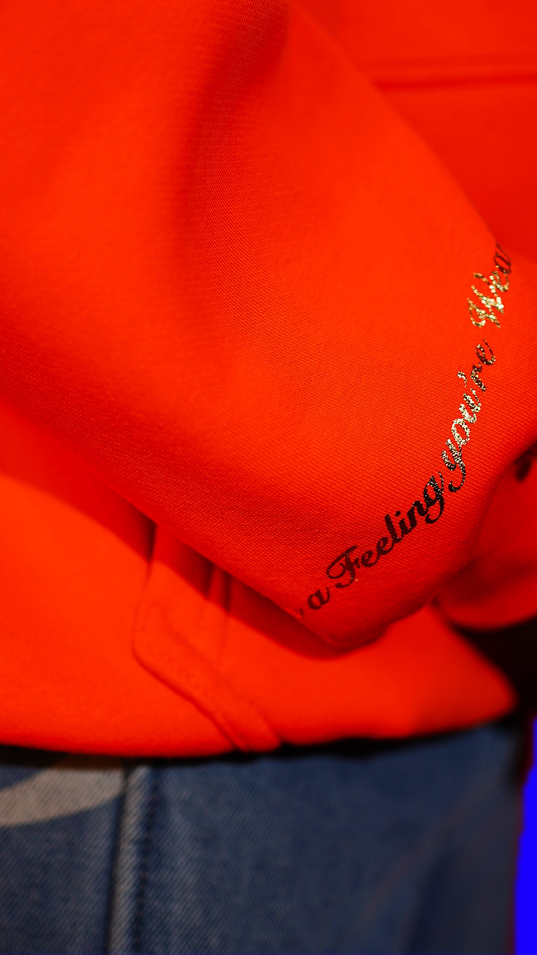 Basic orange Hoodie