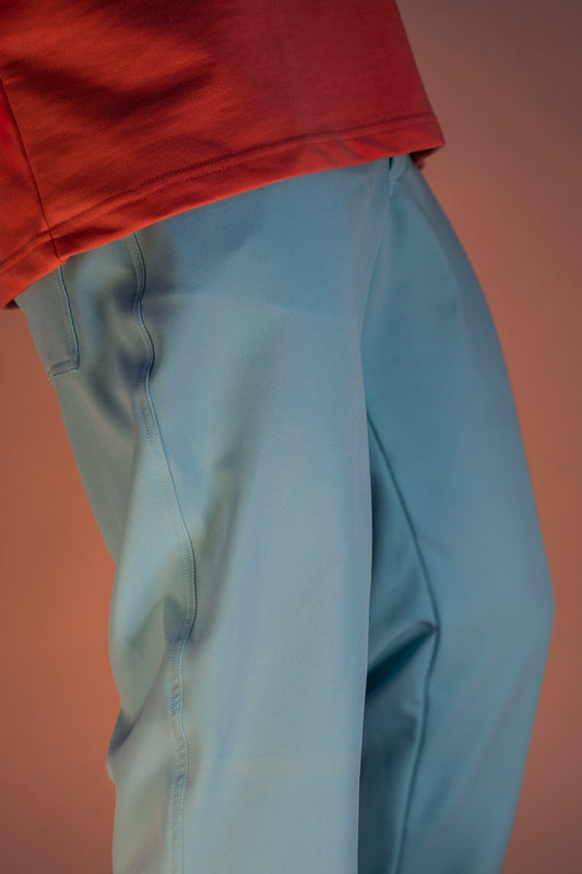 straight fit light blue pant