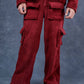 Crimson Sherpa Utility Pants