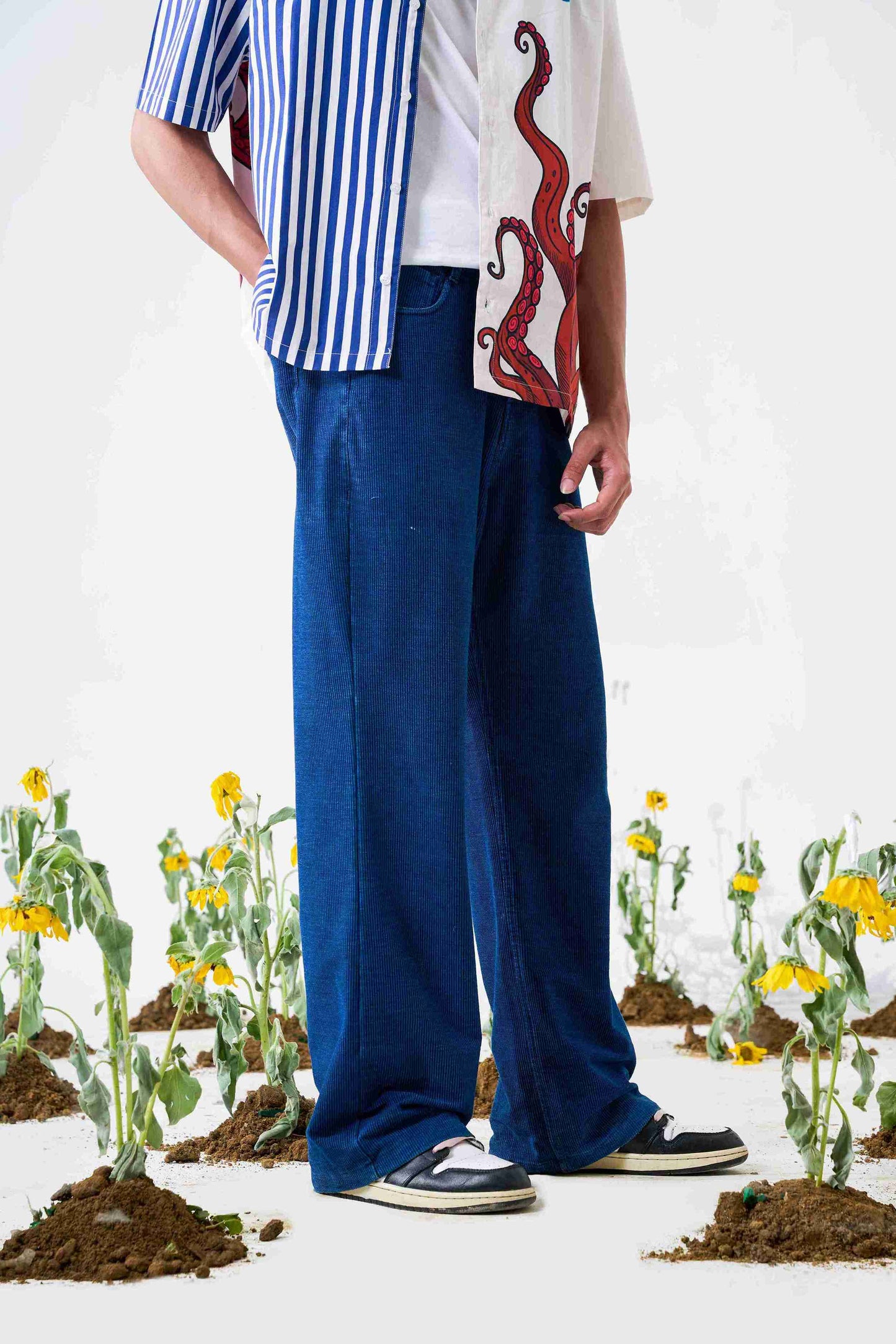 Indigo Corduroy Pants