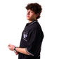 In The Air OverSized Polo Tee (Black)