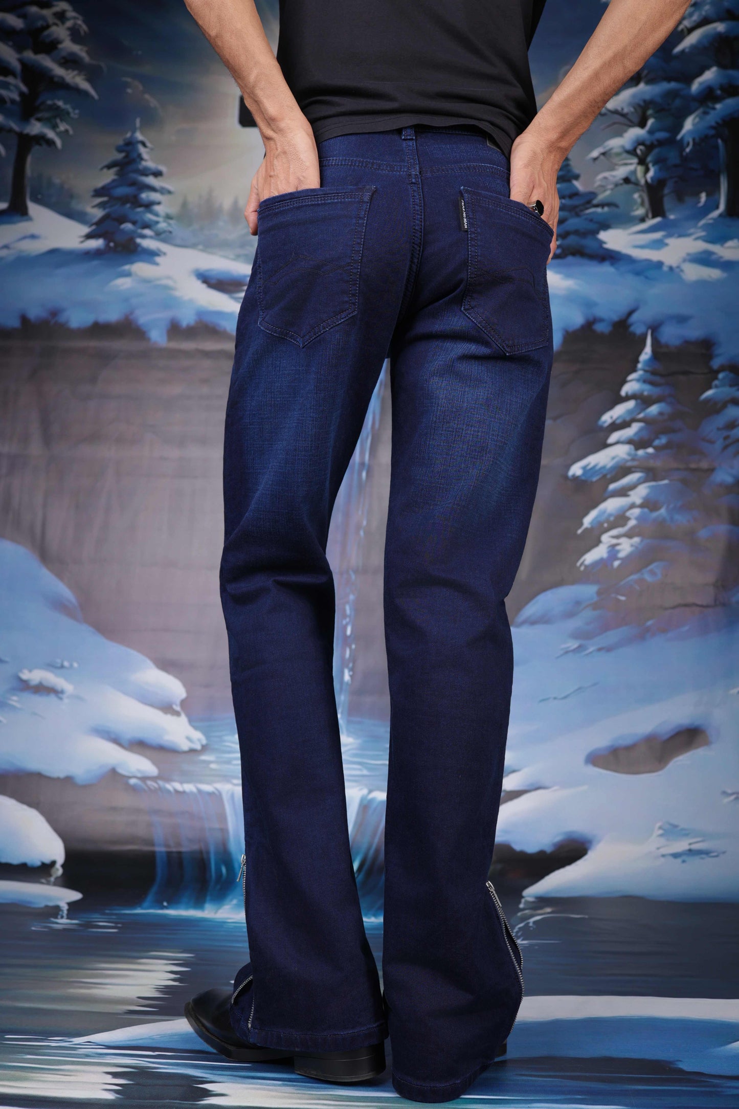 INKFALL – Dark Indigo Bootcut Denim