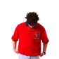 In The Air OverSized Polo Tee (Red)