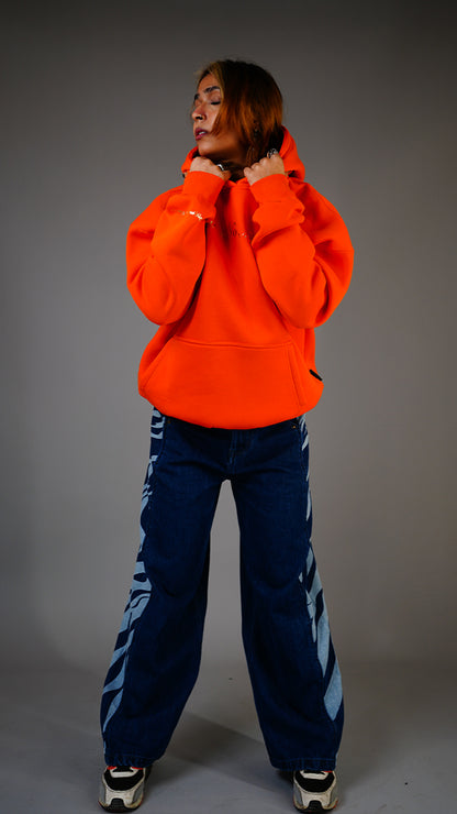 Basic orange Hoodie