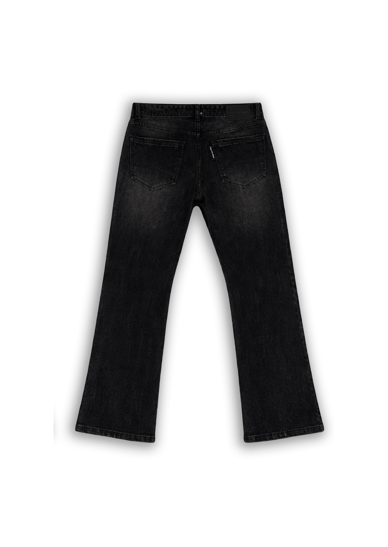 BLACK WASHED BOOTCUT DENIM