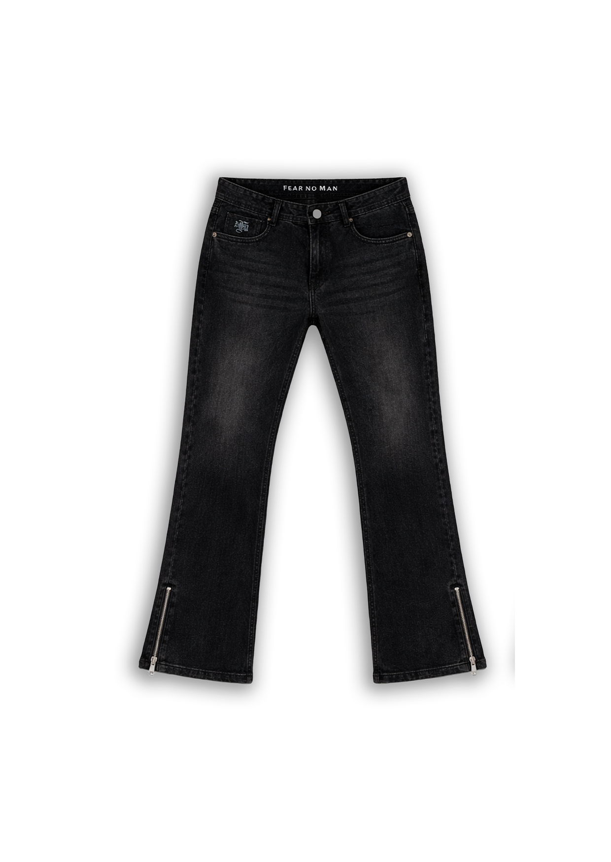 BLACK WASHED BOOTCUT DENIM