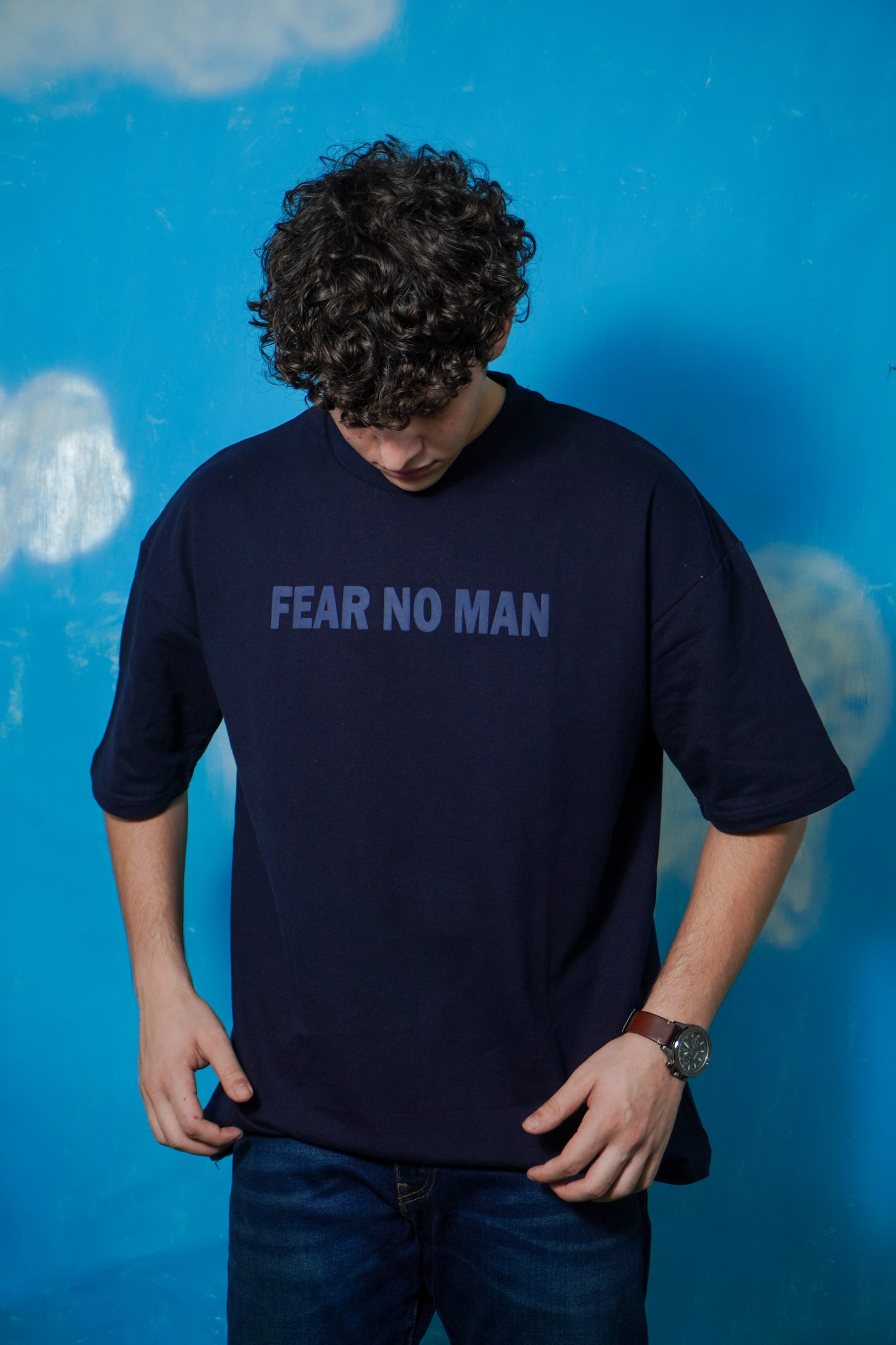 Navy Blue Basic T-shirt