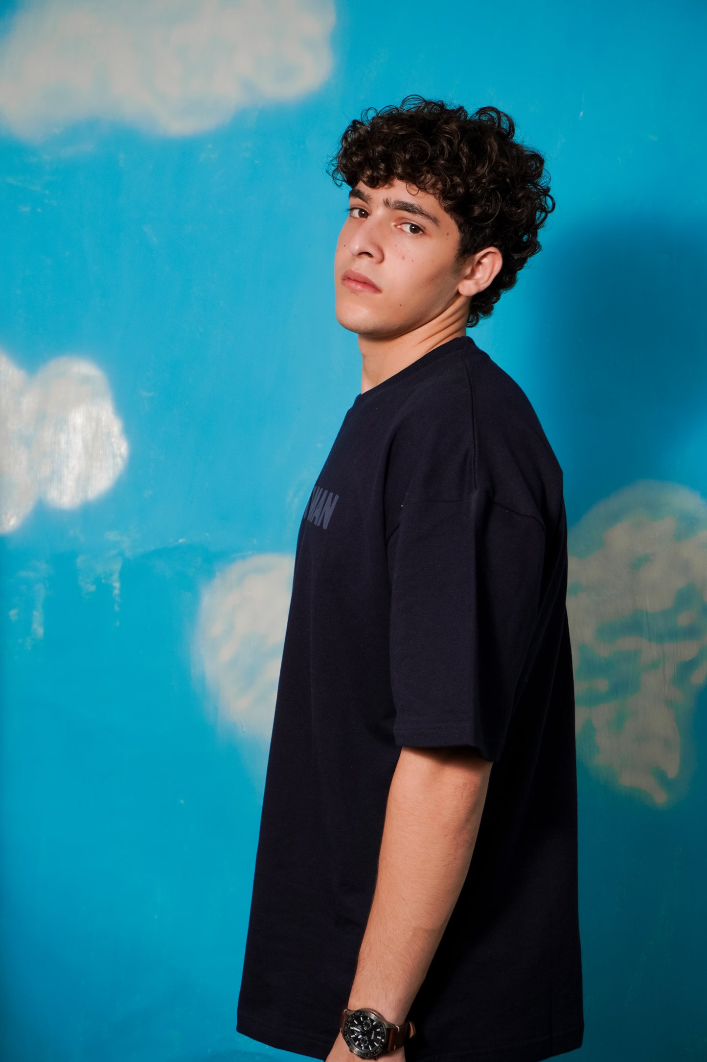 Navy Blue Basic T-shirt