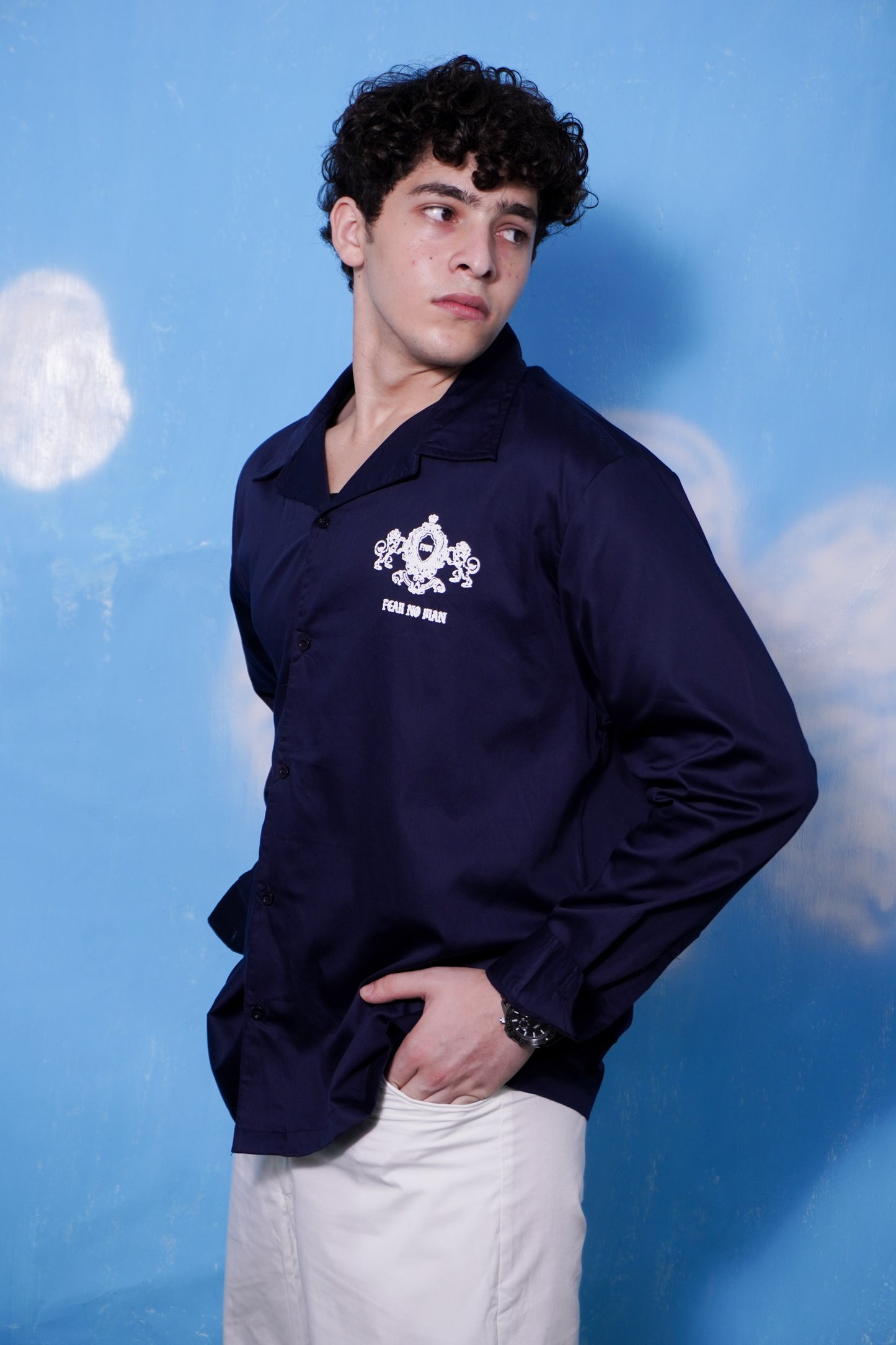 Navy Blue Crest Shirt