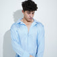 Blue Satin Shirt