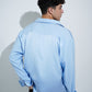 Blue Satin Shirt