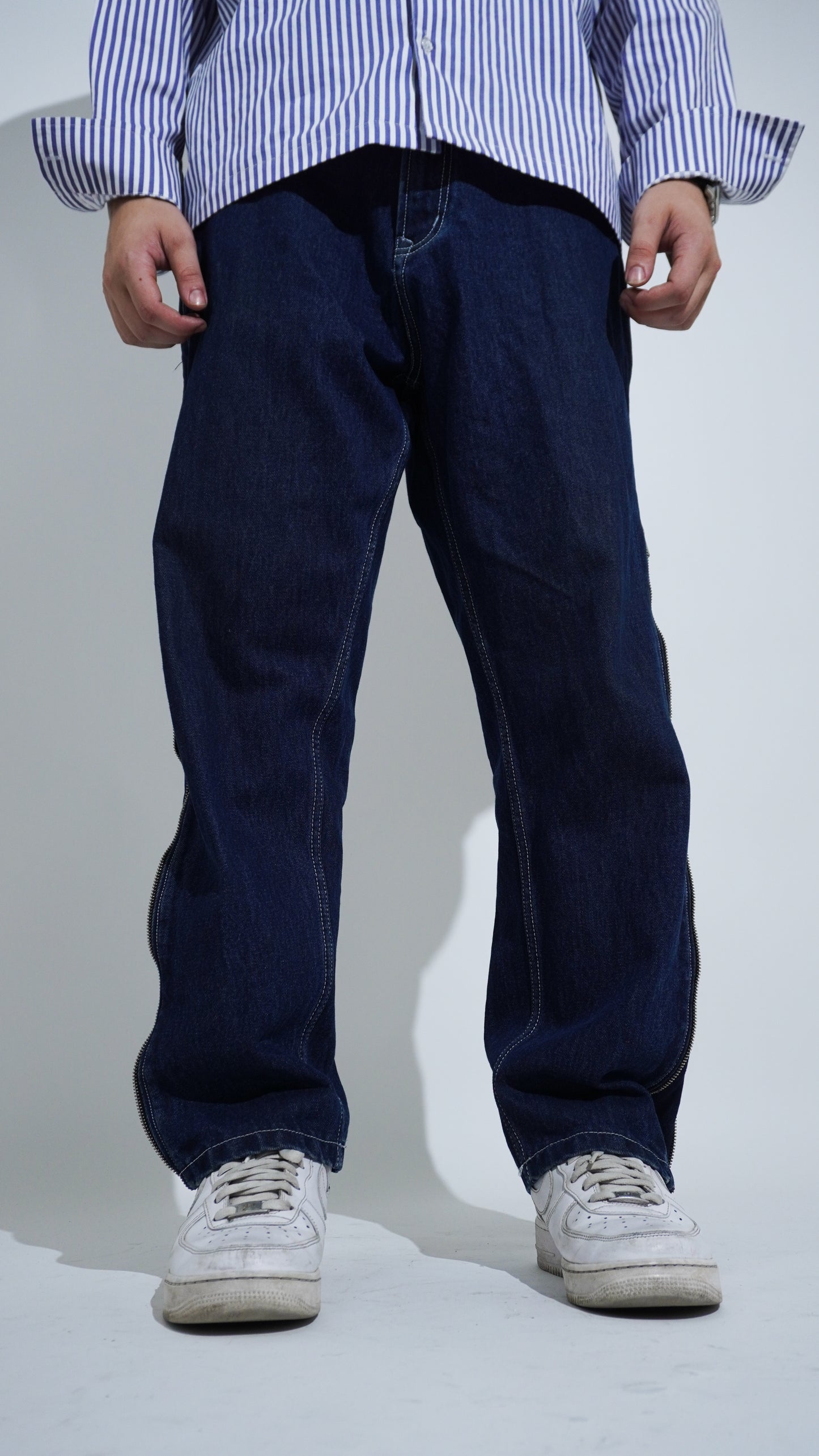 Sidesweep Denims (Blue)