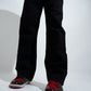 Black and Red Devil Bootcut denims