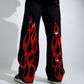 Black and Red Devil Bootcut denims