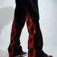 Black and Red Devil Bootcut denims