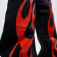 Black and Red Devil Bootcut denims